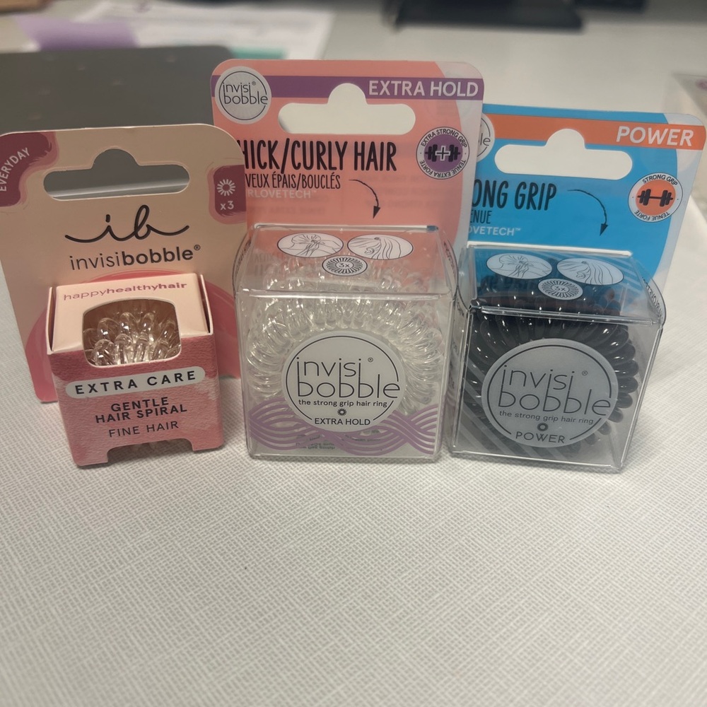 Invisibobble Hair Spiral Set - Clear and Black